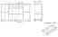 Kommode Sentis 05, Farbe: Dunkelbraun - 97 x 168 x 46 cm (H x B x T)