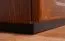 Kommode "Lopar" 08, Farbe: Nuss / Schwarz, teilmassiv - Abmessungen: 63 x 121 x 51 cm (H x B x T)
