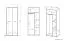 Kleiderschrank Vacaville 22, Farbe: Sonoma Eiche hell - Abmessungen: 200 x 80 x 51 cm (H x B x T), mit 2 Türen und 4 Fächern