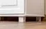 Kleiderschrank | 2 Drehtüren | 1 Fach | mit Kleiderstange | 80 cm breit | Massivholz | Farbe: Weiß Abbildung