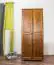 Holzschrank Kleiderschrank Schlafzimmerschrank, Farbe: Eiche 190x80x60 cm Abbildung