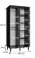 Neutraler Kleiderschrank mit einer Spiegeltür Jotunheimen 253, Farbe: Weiß - Abmessungen: 208 x 100,5 x 62 cm (H x B x T)