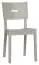 Stuhl Eiche massiv, Farbe: Grau - Abmessungen: 86 x 43 x 50 cm (H x B x T)