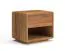 Nachtkommode | Massivholz | Eichenholz geölt | Push-to-open Funktion | 1 Schublade | Soft-Close Funktion | 1 offenes Fach | 50 x 39 x 45 cm
