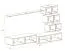 Elegante Wohnwand Volleberg 52, Farbe: Eiche Wotan - Abmessungen: 150 x 250 x 40 cm (H x B x T), mit Push-to-open Funktion
