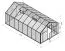Gewächshaus Chicoree XL16, HKP 6 mm, Grundfläche: 16,5 m² - Abmessungen: 570 x 290 cm (L x B)
