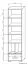 Regal Kerema 02, Farbe: Nuss / Ulme / Gelb - Abmessungen: 190 x 50 x 41 cm (H x B x T)
