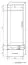 Schrank Bulolo 19, Farbe: Weiß / Nuss - Abmessungen: 198 x 60 x 50 cm (H x B x T)