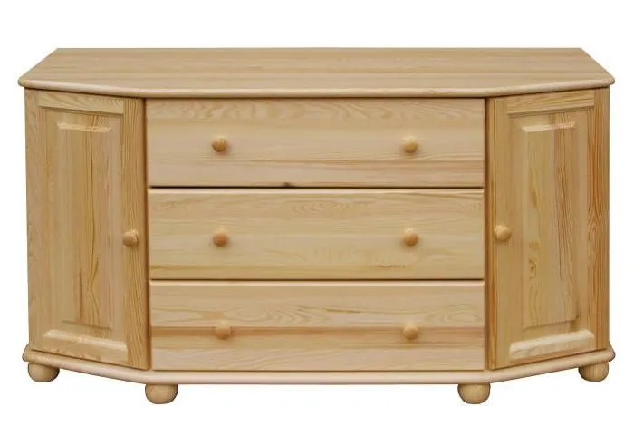 Sideboard, Kommode, Küchenschrank, 140 cm breit Abbildung