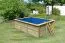 Garten Pool 2 rechteckig aus Holz, Farbe: Natur KDI, Ø 564 cm, inkl. Leitern