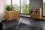 Vitrine Rolleston 21 Wildeiche massiv geölt - Abmessungen: 117 x 97 x 46 cm (H x B x T)