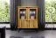 Vitrine Rolleston 21 Wildeiche massiv geölt - Abmessungen: 117 x 97 x 46 cm (H x B x T)