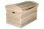 Truhe Kiefer massiv Vollholz natur 005 - Abmessungen: 55 x 77,5 x 49 cm (H x B x T)
