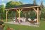 Pavillon Palmas aus unbehandeltem Douglasienholz - Abmessung: 340 x 594 cm (L x B)