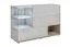 Elegante Kommode Bjordal 44, Farbe: Eiche Wellington / Grau - Abmessungen: 77 x 120 x 40 cm (H x B x T), mit LED-Beleuchtung