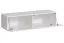 Schlichte Wohnwand Balestrand 273, Farbe: Weiß - Abmessungen: 180 x 280 x 40 cm (H x B x T), mit LED-Beleuchtung