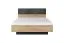 Modernes Doppelbett mit Stauraum Chebba 03, Farbe: Eiche Artisan / Anthrazit - Abmessungen: 104 x 163 x 210 cm (H x B x T)