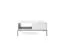 Eleganter Couchtisch Worthing 26, Farbe: Weiß / Schwarz / Gold - Abmessungen: 46 x 104 x 68 cm (H x B x T)