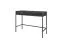 Schlichter Schreibtisch Worthing 48, Farbe: Schwarz / Gold - Abmessungen: 78 x 104 x 50 cm (H x B x T)