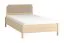 Kopfteilpolsterung  für Einzelbett / Gästebett Aegir 32 / 33 / 34, Farbe: Braun, Maße: 34 x 105 x 4 cm