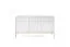 Kommode mit genügend Stauraum Worthing 25, Farbe: Weiß / Gold - Abmessungen: 83 x 154 x 39 cm (H x B x T)