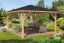 Pavillon Curitiba aus unbehandeltem Douglasienholz - Abmessung: 430 x 430 cm (L x B)