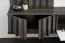 TV-Unterschrank inklusive Wandpaneel | Farbe: Eiche Graphite / Weißer Marmor | geriffelte Front | für Wohnzimmer | 148 x 35 x 160 cm | Push-to-open Funktion