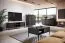 Moderne Kommode mit edlen Gold Griffen Raoued 01, Farbe: Anthrazit - Abmessungen: 103 x 123 x 39,5 cm (H x B x T), mit zwei Schubladen