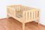 Kinderbett / Juniorbett Kiefer massiv Vollholz natur 96, inkl. Lattenrost - 90 x 160 cm (B x L)