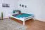 Gästebett "Easy Premium Line" K4/1, 140 x 200 cm Buche Vollholz massiv weiß lackiert