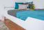 Gästebett "Easy Premium Line" K4/1, 140 x 200 cm Buche Vollholz massiv weiß lackiert