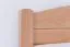 Jugendbett / Kinderbett "Easy Premium Line" K1/s Voll, 90 x 200 cm Buche Vollholz massiv Natur