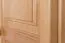 Kleiderschrank Kiefer Vollholz massiv Erlefarben Junco 06 - Abmessung: 195 x 135 x 59 cm (H x B x T)