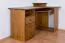 Schreibtisch Kiefer massiv Vollholz Eichefarben Rustikal Junco 185 - Abmessungen: 74 x 138 x 83 cm (H x B x T)