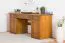 Schreibtisch Kiefer massiv Vollholz Eichefarben Rustikal Pipilo 19 - Abmessungen: 78 x 182 x 54 cm (H x B x T)