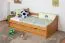 Jugendbett / Funktionsbett Kiefer massiv Vollholz Erlefarben 93, inkl. Lattenrost - 90 x 200 cm (B x L)