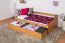 Jugendbett / Funktionsbett Kiefer massiv Vollholz Erlefarben 93, inkl. Lattenrost - 90 x 200 cm (B x L)