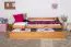Jugendbett / Funktionsbett Kiefer massiv Vollholz Erlefarben 93, inkl. Lattenrost - 90 x 200 cm (B x L)