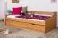 Jugendbett / Funktionsbett Kiefer massiv Vollholz Erlefarben 93, inkl. Lattenrost - 90 x 200 cm (B x L)