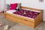 Jugendbett / Funktionsbett Kiefer massiv Vollholz Erlefarben 93, inkl. Lattenrost - 90 x 200 cm (B x L)