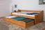Jugendbett / Funktionsbett Kiefer massiv Vollholz Erlefarben 93, inkl. Lattenrost - 90 x 200 cm (B x L)