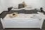 Doppelbett Kiefer massiv Vollholz weiß 81, inkl. Lattenrost - 160 x 200 cm (B x L)