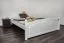 Doppelbett Kiefer massiv Vollholz weiß 81, inkl. Lattenrost - 160 x 200 cm (B x L)