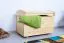 Truhe Kiefer massiv Vollholz natur 005 - Abmessungen: 55 x 77,5 x 49 cm (H x B x T)