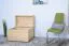 Truhe Kiefer massiv Vollholz natur 005 - Abmessungen: 55 x 77,5 x 49 cm (H x B x T)