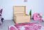 Truhe Kiefer massiv Vollholz natur 006 – Abmessungen: 58 x 94 x 55,5 cm (H x B x T)