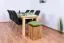 Tisch Kiefer massiv Vollholz natur Junco 241B (eckig) - 80 x 200 cm (T x B)