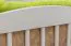 Gitterbett / Kinderbett Kiefer massiv Vollholz weiß lackiert 103, inkl. Lattenrost - Abmessung 60 x 120 cm