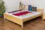 Doppelbett / Gästebett Kiefer massiv Vollholz natur 77, inkl. Lattenrost -180 x 200 cm (B x L)