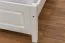 Doppelbett / Gästebett Kiefer massiv Vollholz weiß lackiert 77, inkl. Lattenrost - Abmessung 160 x 200 cm